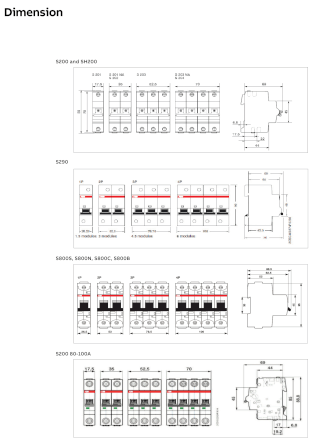 เซอร์กิตเบรกเกอร์ 20 แอมป์ 3 โพล 6kA ABB SH203-C20_7